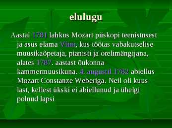 Wolfgang Amadeus Mozart #4