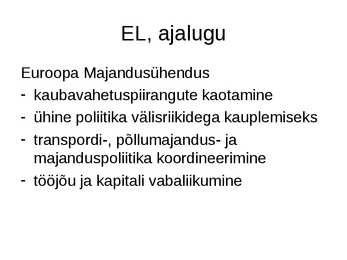 EL ja keskkonnapoliitika #4