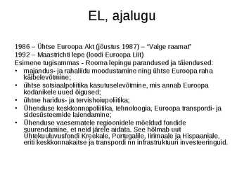 EL ja keskkonnapoliitika #7