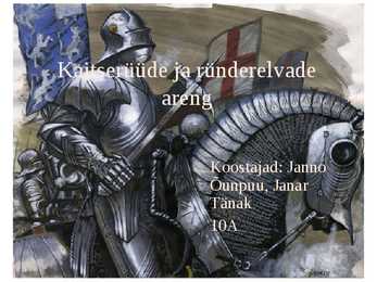 Kaitserüüde ja ründerelvade areng