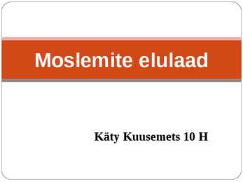Moslemite elulaad