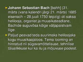 Johann Sebastian Bach #2