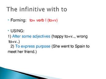 Gerunds and infinitives #4