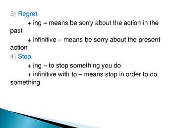 Gerunds and infinitives #9
