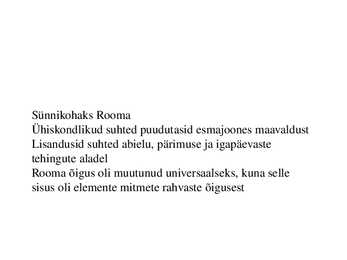Rooma õigus #4