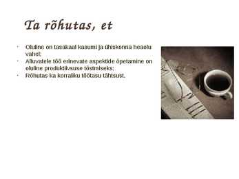 Teaduslik juhtimine #13