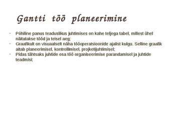 Teaduslik juhtimine #14