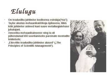 Teaduslik juhtimine #5