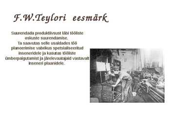 Teaduslik juhtimine #6