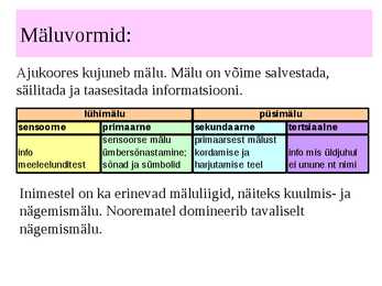 Inimese närvisüsteem #12