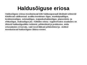 Haldusprotsess #14