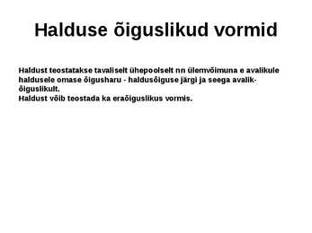 Haldusprotsess #6