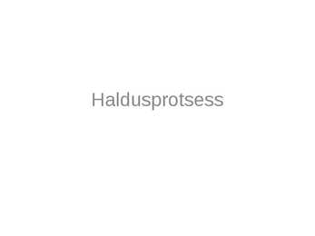 Haldusprotsess