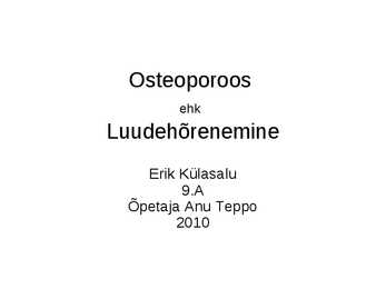 Haigus-Osteoporoos