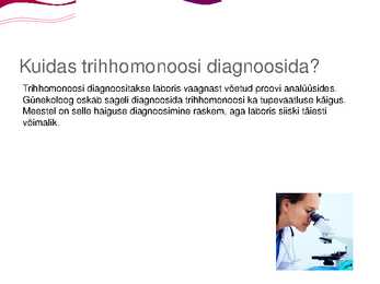 Esitlus - suguhaigus trihhomonoos #7