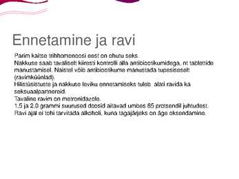 Esitlus - suguhaigus trihhomonoos #8