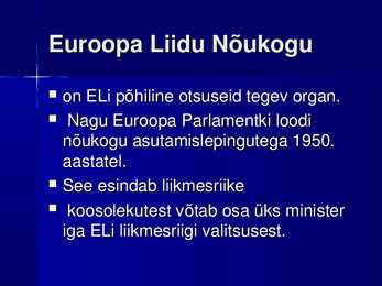 Euroopa Liidu Nõukogu #2
