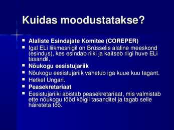 Euroopa Liidu Nõukogu #4