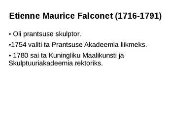 Etienne Maurice Falconet #2