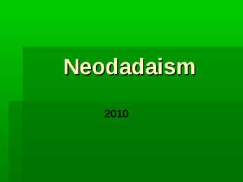 Neodadaism