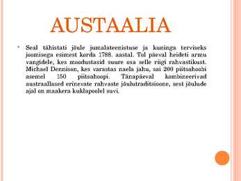 Jõulukombeid üle maailma #13