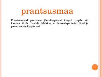 Jõulukombeid üle maailma #6