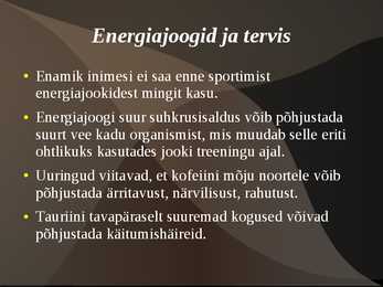 Energiajoogid #8