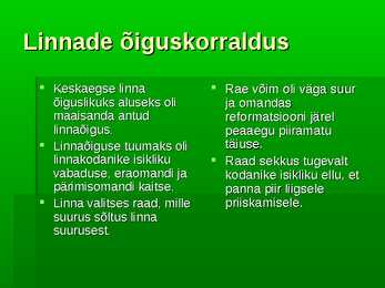 Linnad ja kaubandus keskajal Eestis #2