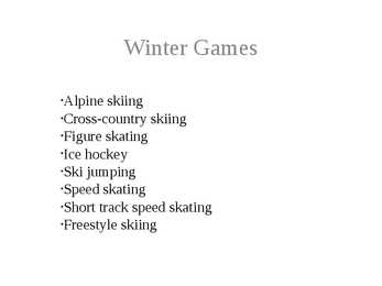 Olympic Games #3
