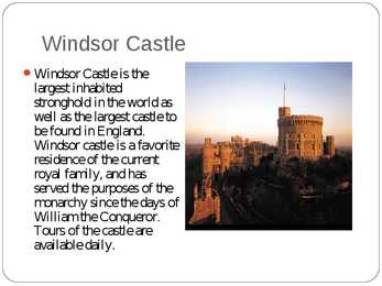 Famous people and sights of England #9
