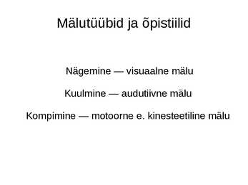 Mälu #9