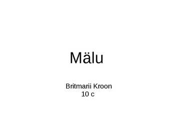 Mälu