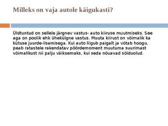 Käigukast #2