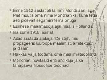 Pieter Cornelis Mondrian #4