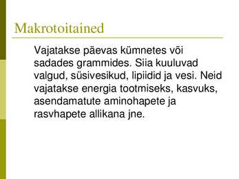 Makrotoitained #3