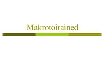 Makrotoitained