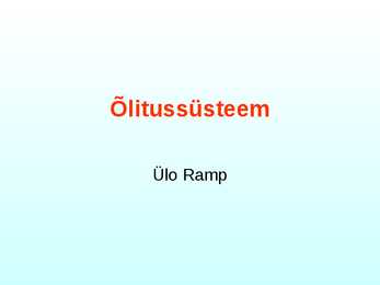 Õlitussüsteem 1 osa