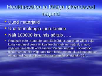 Autode hooldus- ja remondisüsteem #26