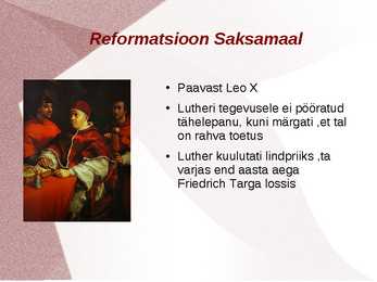Reformatsioon #6