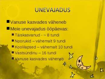 Aeglane ja kiire uni #2