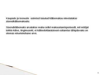 Sisendkäibemaksu mahaarvamine #2