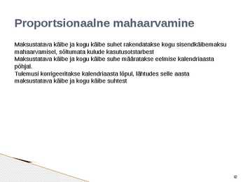 Sisendkäibemaksu mahaarvamine #12
