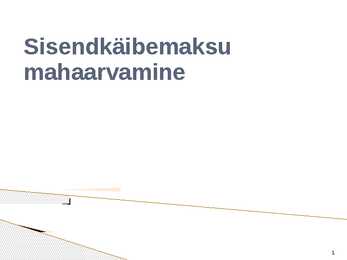 Sisendkäibemaksu mahaarvamine