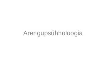 Arengupsüholoogia