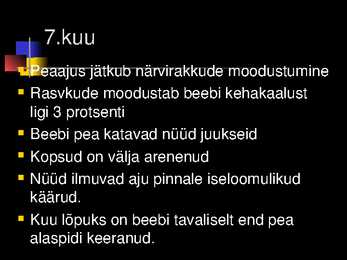 Raseduse kulg #15