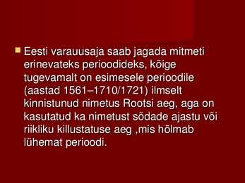 Eesti ajalugu #17