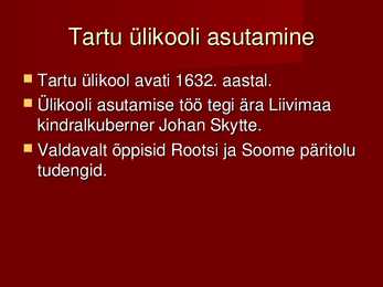 Eesti ajalugu #20