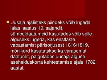 Eesti ajalugu #23