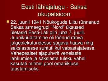 Eesti ajalugu #29