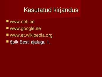 Eesti ajalugu #35